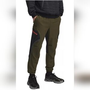 Under Armour Unstoppable Cargo Pant Joggers Men’s Size Medium Green/Black NWT